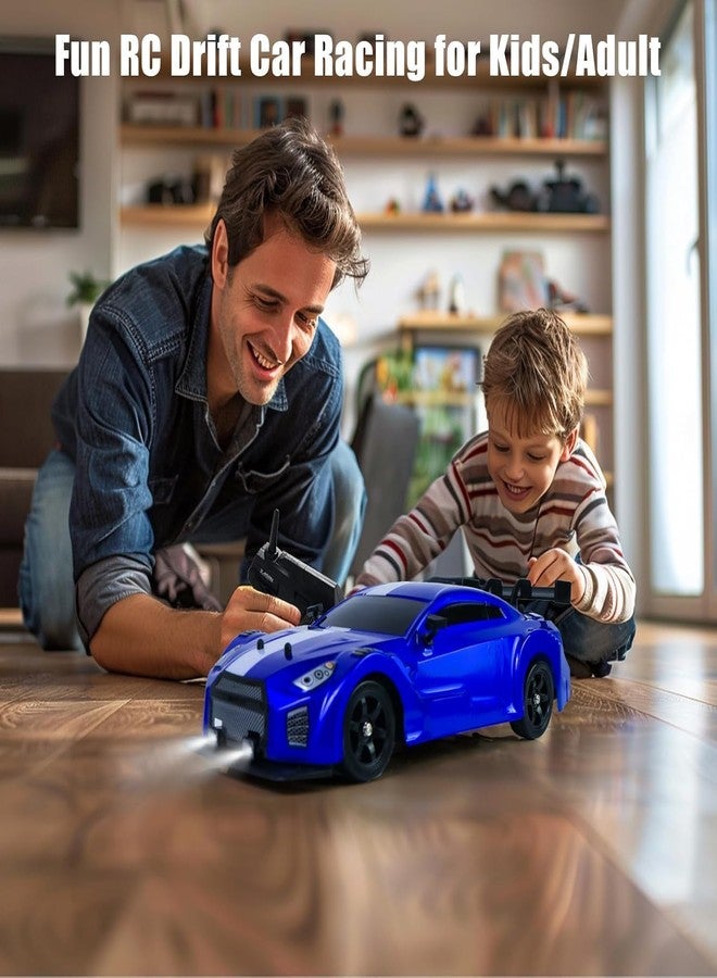 VIKINGS RC Drift Car 1/16 Scale 2.4GHz 4WD Remote Control Sport Racing On-Road Vehicle with LED Light, Batteries and Drift Tires, (Multicolor) Lg - Image 3