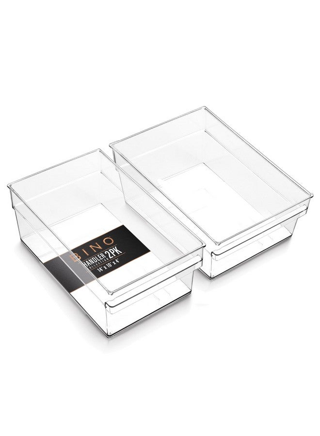 BINO | Plastic Storage Bins, X-Large | THE HANDLER COLLECTION | Multipurpose Organizer Bins | Kitchen Pantry Organizers and Storage | Clear Containers for Organizing Home | Freezer Organizer - Image 1