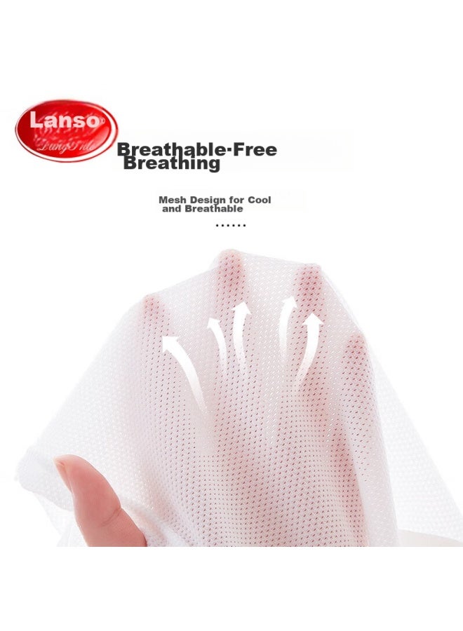 LANG SHA Langsha Children's Vest-style Underwear, Mesh Breathable, Girls' Puberty Camisole, Girls' Bra, 2 Pieces, White + Pink, 160 - Image 2