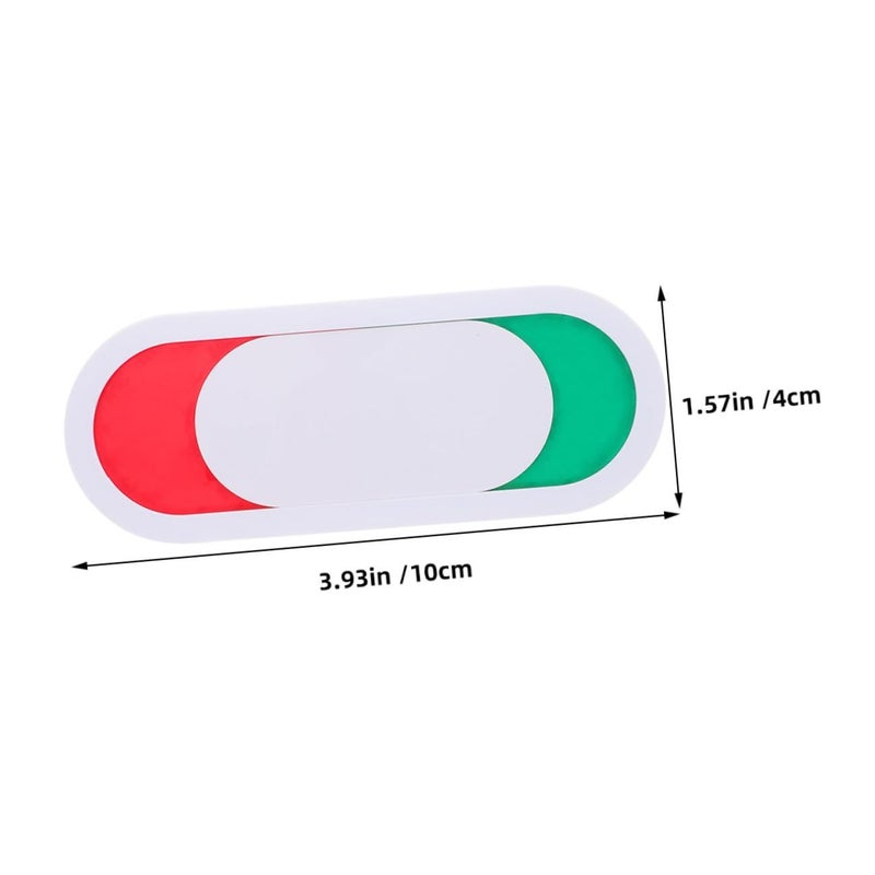 Vacant Engaged Door Hanger Sign 10x4cm White 6 Pieces For Restroom Office Meeting Room - Image 3