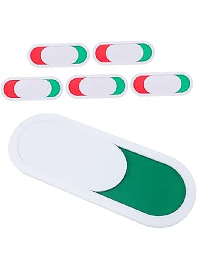 Vacant Engaged Door Hanger Sign 10x4cm White 6 Pieces For Restroom Office Meeting Room - Image 1