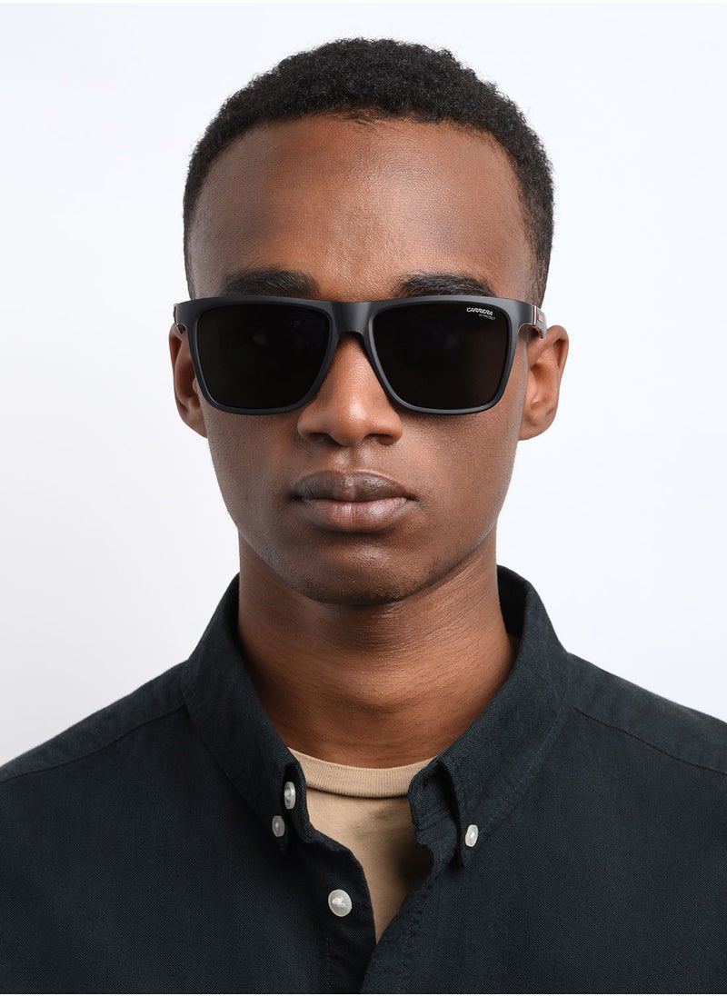 Carrera - UV Protection Rectangular Eyewear Sunglasses CARRERA 5047/S  BLACK 56 - Image 1