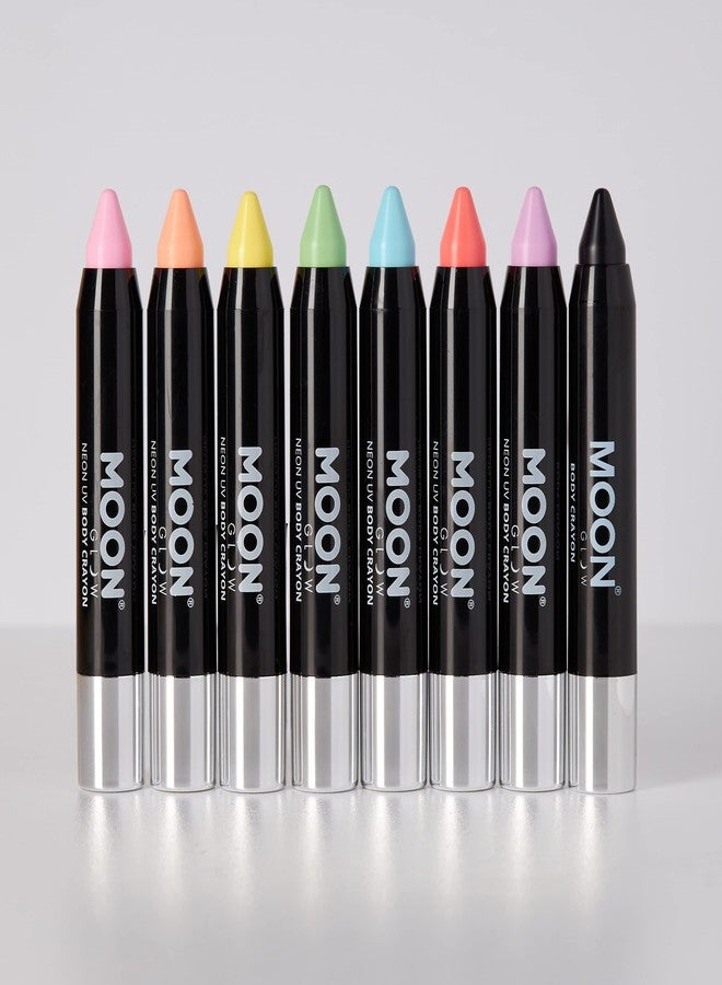 Moon Glow - Neon UV Paint Stick Body Crayon for The Face & Body - Pastel Orange - Image 4