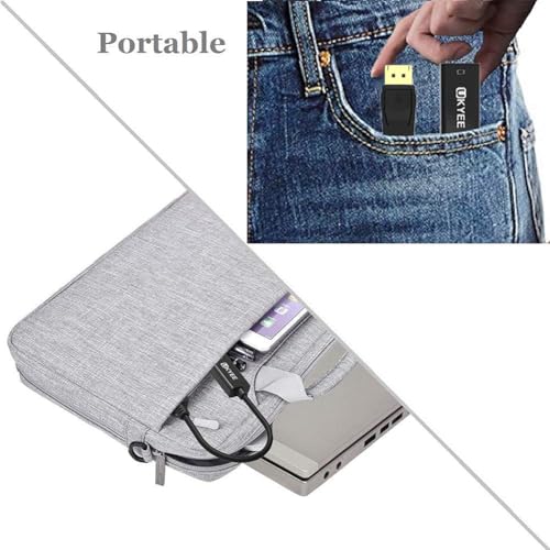 UKYEE Displayport to HDMI Adapter 2-Pack, Display Port DP to HDMI Converter Cable Male to Female Port 1080P Compatible with PC, Monitor, Projector, HDTV - Black - Image 3