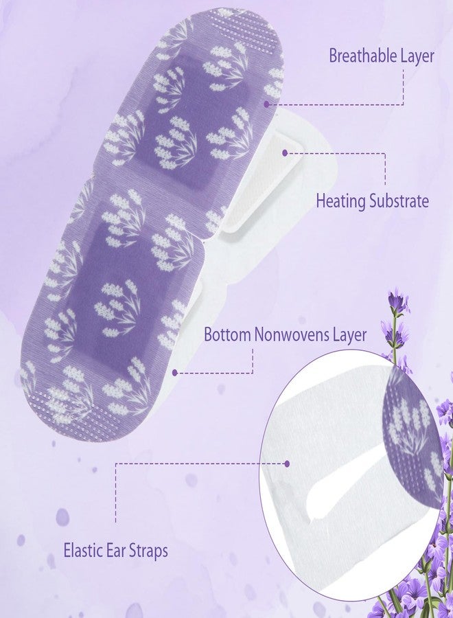 Croloose 100 Pcs Steam Eye Masks for Dry Eyes Lavender Self Heated Steam Warm Eye Mask Heated Disposable Eyes Masks for Dark Circles, Puffy, Relief Stress, Fatigue Relaxation Gifts - Image 3
