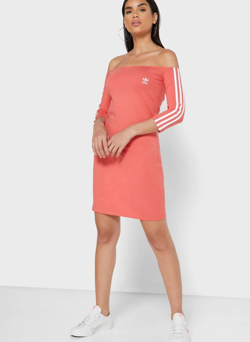 adidas Originals 3 Stripe Shoulder Dress