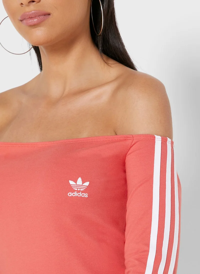 adidas Originals 3 Stripe Shoulder Dress