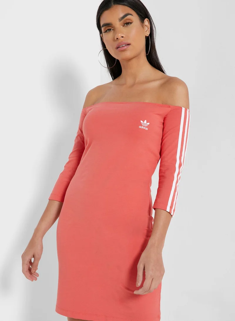 adidas Originals 3 Stripe Shoulder Dress