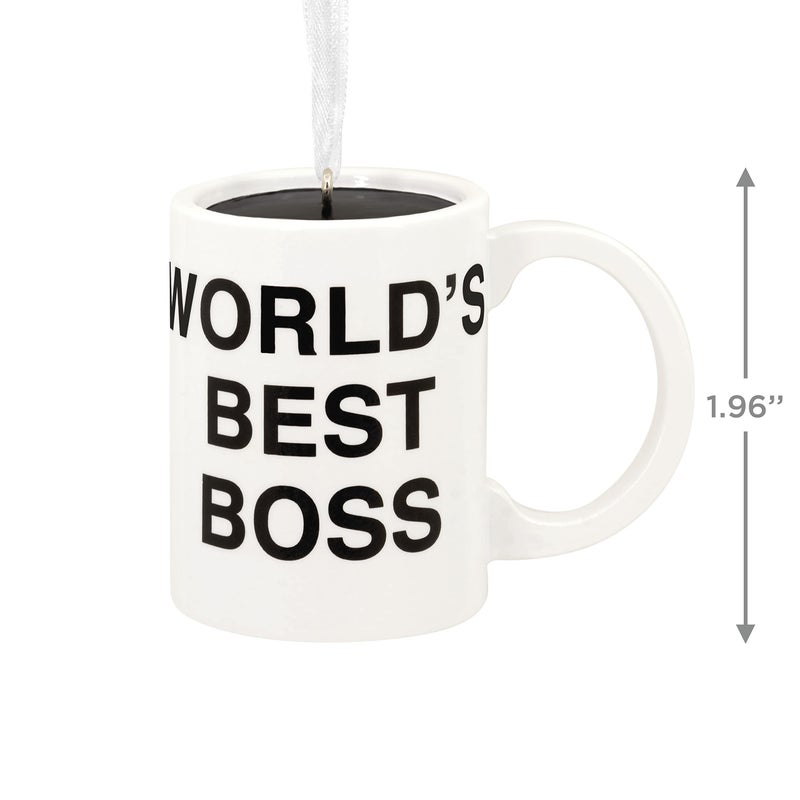 هولمارك Hallmark the Office Best Boss Boss Boss Coffee Mug Ornament (0002HCM9116) - Image 4