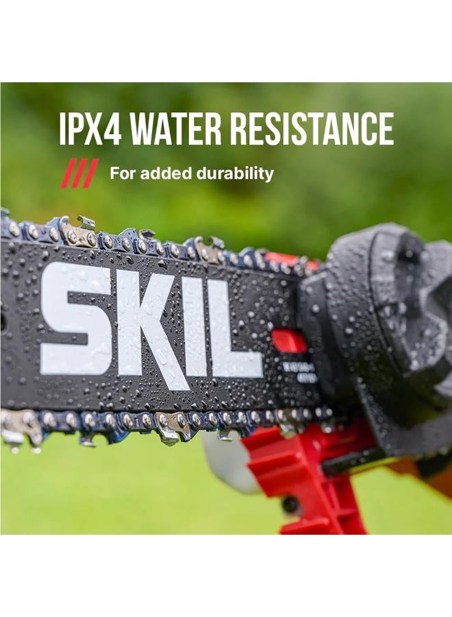 SKIL PWR CORE 40 Brushless 40V 10'' Pole Saw Kit with Over 9ft. Telescoping Shaft & Angled Head, Includes 2.5Ah Battery and Auto PWR Jump Charger - PS4561C-10 - Image 5