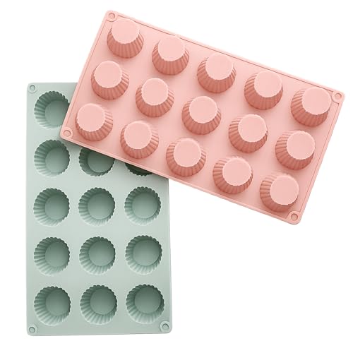 SHOAIB Mini Muffin Baking Mould 15-Cavity Muffins and Cupcakes Baking Tray Brownie Cupcake Mould (11x6.5inch) 1-piece Muffins and Cupcakes Mould - Image 1