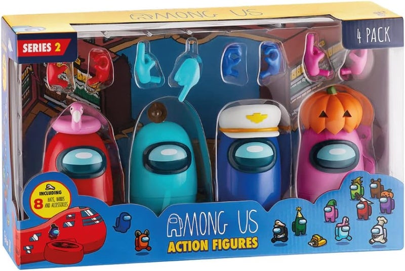 Among Us Series 2 Action Figures 4-Pack Figures and Accessories 11cm - Image 2
