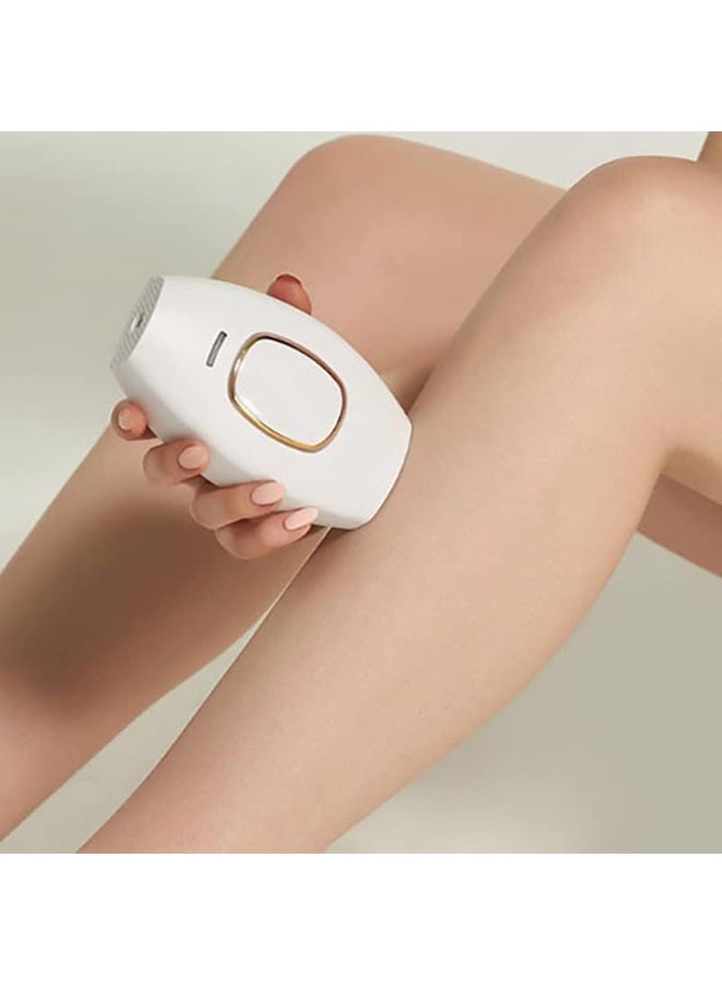 جهاز إزالة الشعر المنزلي بالليزر والنبضات الضوئية IPL - تقنية إزالة الشعر الدائم بدون ألم - 5 مستويات طاقة قابلة للتعديل - مناسب للوجه، الجسم، والمناطق الحساسة - للرجال والنساء - لون أبيض. - Image 2