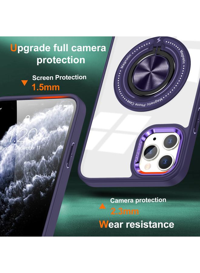 زبون جراب لهاتف iPhone 12 Pro Max مزود بحلقة دوارة مغناطيسية - Image 2