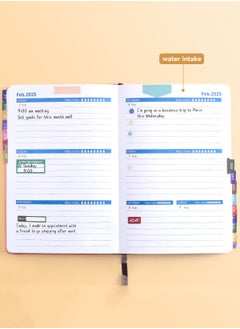Arabest Academic Weekly & Monthly Planner Daily Planner with Monthly Tabs, Leather Cover + Month Label + Thick Paper + Elasticated String on the side  - Image 3