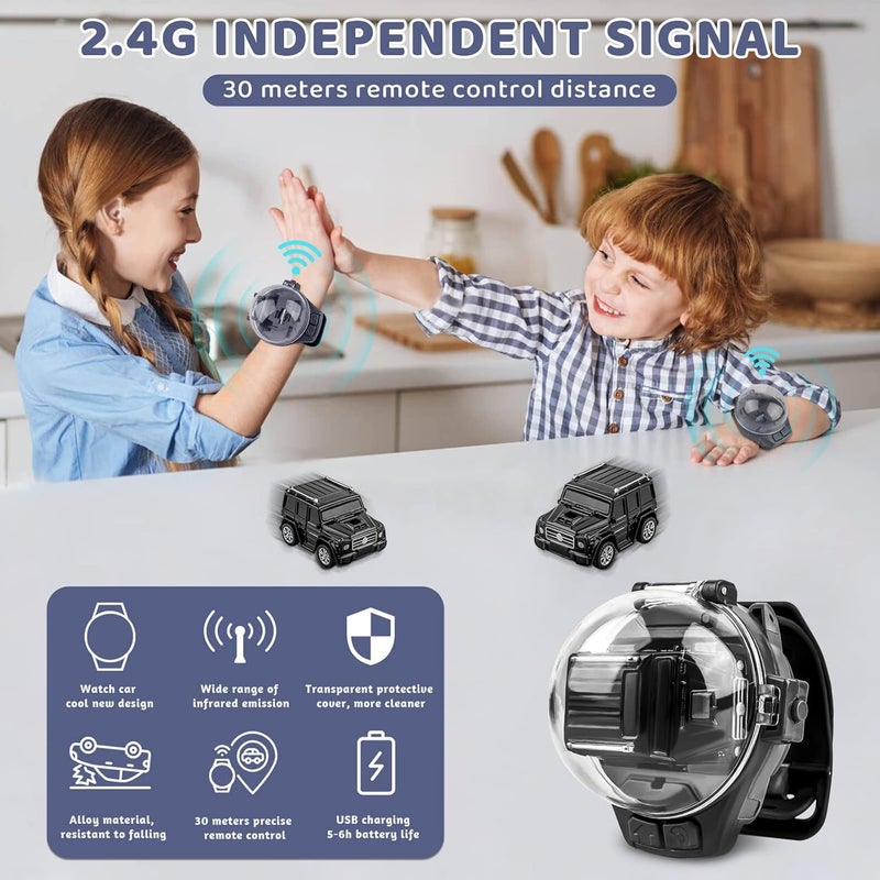 KASTWAVE Watch Remote Control Car Toy - 2.4 GHz Racing Car with USB Charging for Kids - Image 2