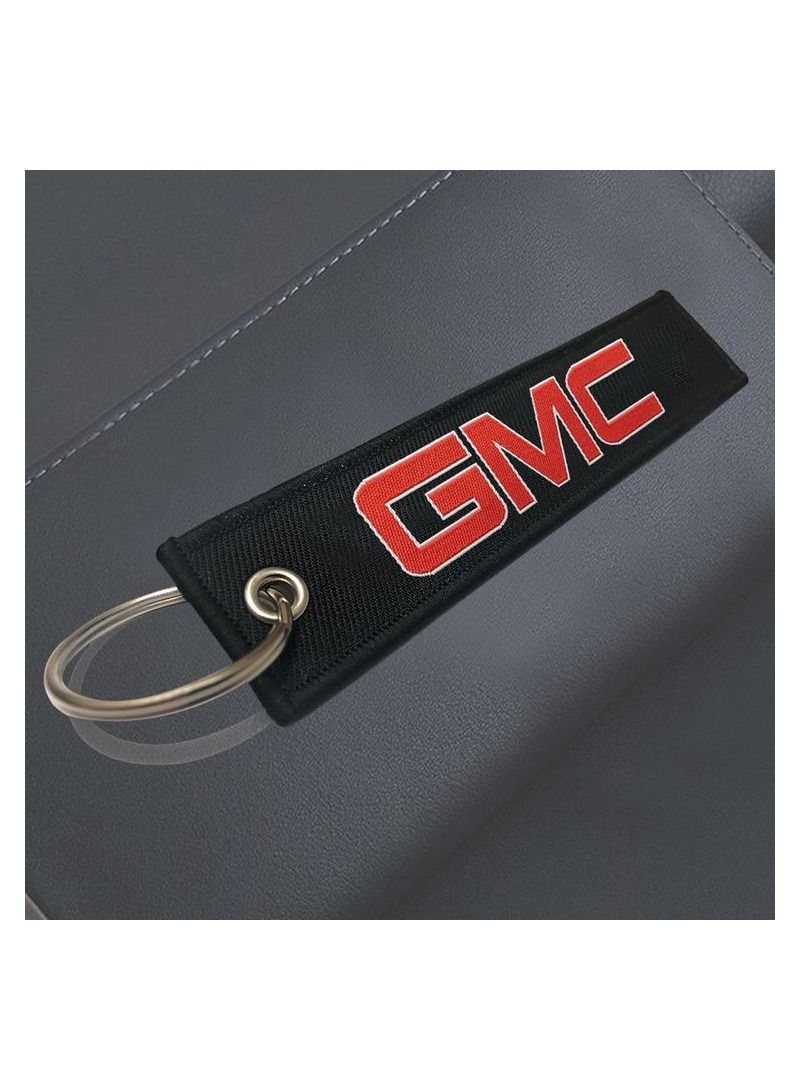 جي ام سي سلسلة مفاتيح سيارة GMC سلسلة مفاتيح منزلية سلسلة مفاتيح فاخرة من القماش - Image 1