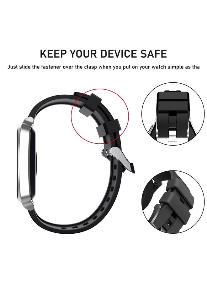 24 Pcs Silicone Watch Band Loops Watch Strap Keeper Replacement Rubber Watchband Holder Loop Fastener Rings Compatible with Universal Watch(16mm18mm/20mm/22mm/24mm/26mm, Style-A)