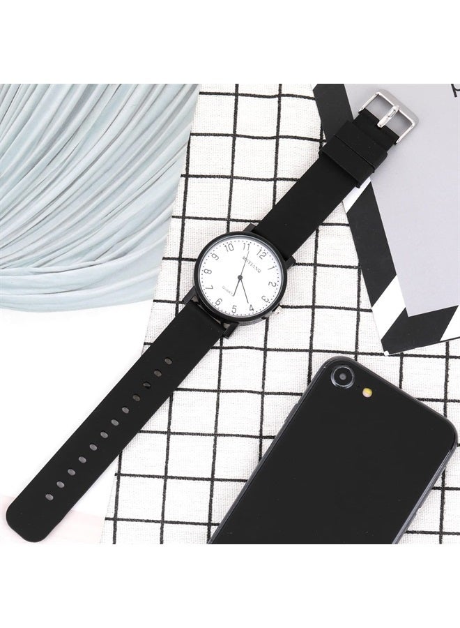 24 Pcs Silicone Watch Band Loops Watch Strap Keeper Replacement Rubber Watchband Holder Loop Fastener Rings Compatible with Universal Watch(16mm18mm/20mm/22mm/24mm/26mm, Style-A)