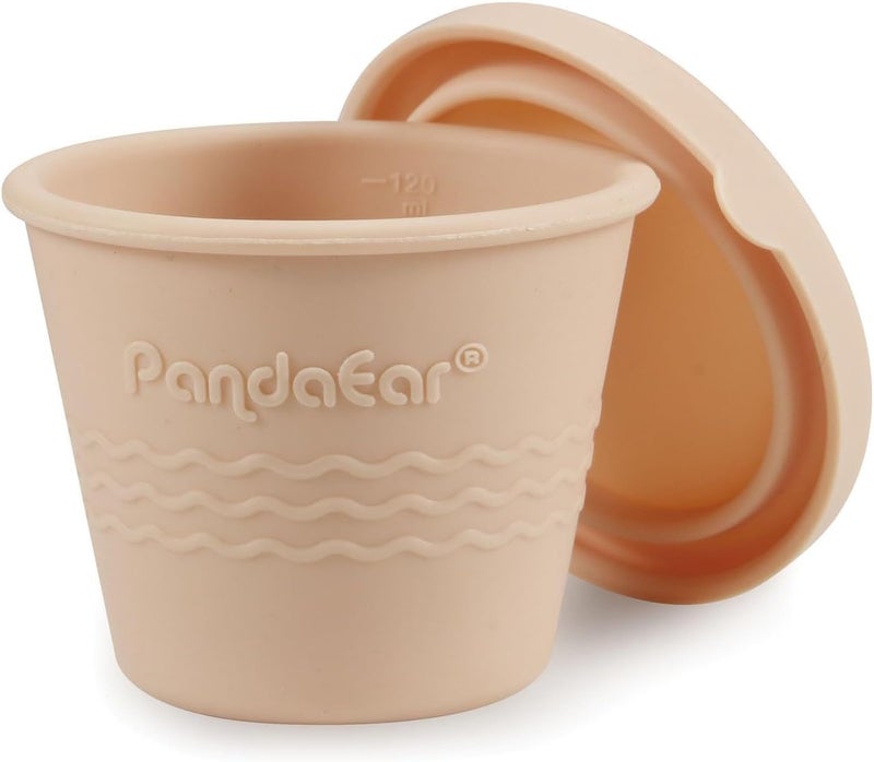 PandaEar 6 Pack Silicone Baby Food Storage Containers, 4 oz Small Food Containers with Lids, Reusable Baby Snack Containers for Kids Toddler, Homemade Baby Food Freezer Storage, Freezer Safe - Image 5