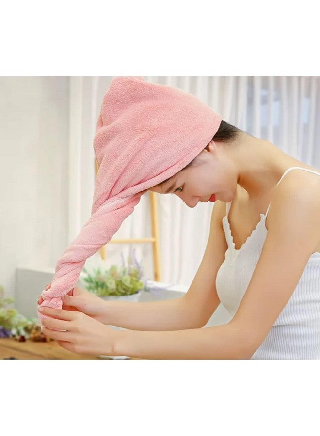 Status Contract Set of 2 Hair Towel Super Absorbent Quick Dry Towel Bathrobe Magic Hair Warp Towel Super Quick-Drying Microfiber Bath Towel Bath Towel (Purple- 2), 200 Tc - Image 5