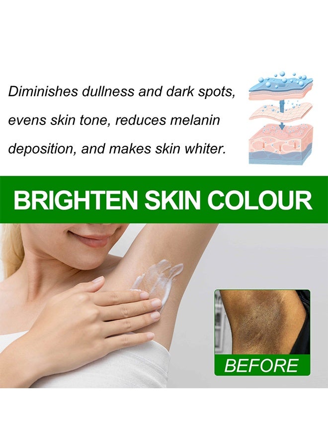 إيلهو كريم مرطب للبشرة من الريتينول ، ميلانين لتفتيح وتفتيح البشرة ، كريم مرطب للكوع والإبط أبيض 50 مل - Image 3