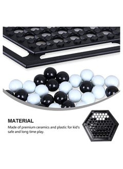 SYOSI Abalone Marble Strategy Game Winner Board Games Toys Table Desktop Chess Battle Indoor Outdoor Yard Garden Games Party Interactive Educational Game Toys, for Adults Kids  - Image 2
