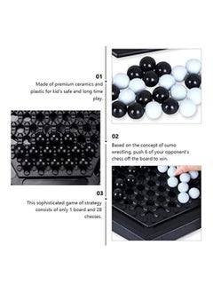 SYOSI Abalone Marble Strategy Game Winner Board Games Toys Table Desktop Chess Battle Indoor Outdoor Yard Garden Games Party Interactive Educational Game Toys, for Adults Kids  - Image 3