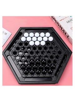 SYOSI Abalone Marble Strategy Game Winner Board Games Toys Table Desktop Chess Battle Indoor Outdoor Yard Garden Games Party Interactive Educational Game Toys, for Adults Kids  - Image 5