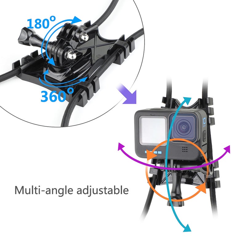 SOONSUN SOONSUN Camera Fence Mount for GoPro, iPhone, Cell Phones, Mevo Start, AKASO, SJCAM, Osmo Action - Ideal Backstop Chain Link Fence Mount for Baseball, Softball, Football, Tennis Games Recording  - Image 2
