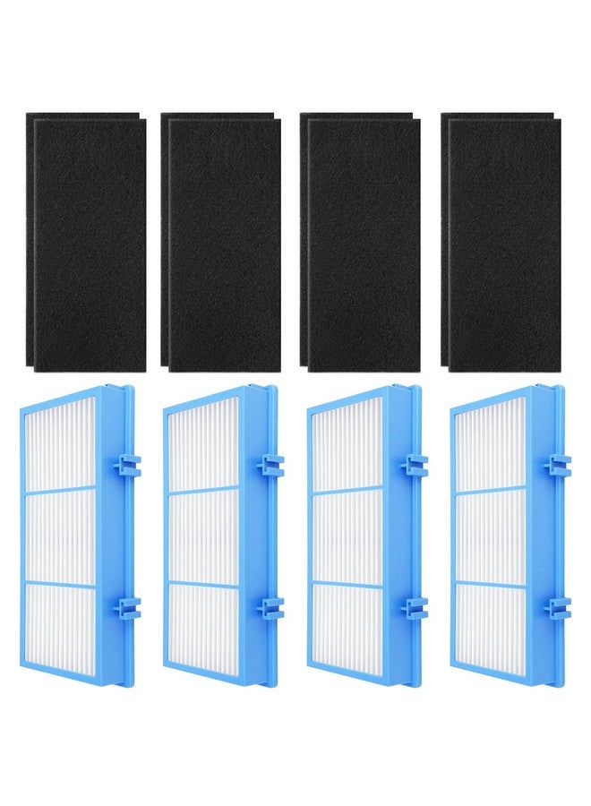 Funmit HAPF30AT-Total Air HEPA Type Filter Replacement for Holmes AER1 Air Purifier, Compatible with HAPF300AH-U4R and HAP242-NU, Funmit 4 True HEPA Filters & 8 Activated Carbon Pre-Filters, Blue - Image 1