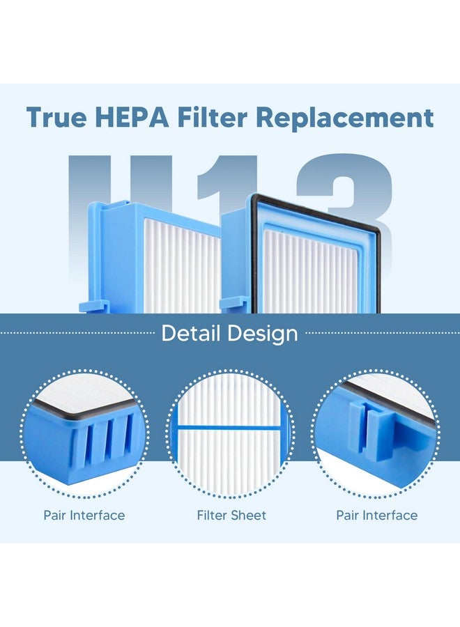 Funmit HAPF30AT-Total Air HEPA Type Filter Replacement for Holmes AER1 Air Purifier, Compatible with HAPF300AH-U4R and HAP242-NU, Funmit 4 True HEPA Filters & 8 Activated Carbon Pre-Filters, Blue - Image 5