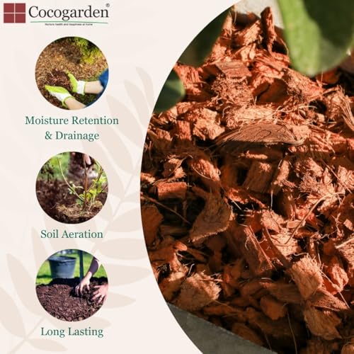 Cocogarden Coconut Coco Husk Chips (Ready to Use) 1 Kg - Mulching & Potting Mixer | Moisture Retention, Soil Enhancer & Aeration for Plants - Image 2