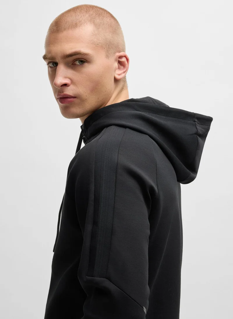 BOSS Stretch-cotton tracksuit with logo prints