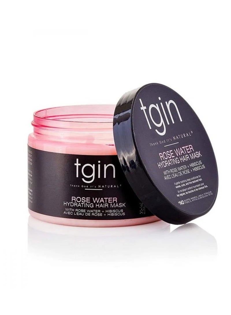 تجين قناع ترطيب الشعر بماء الورد للشعر الطبيعي المجعد والمموج والشعر منخفض المسامية والشعر الناعم 340 جرام - Image 2