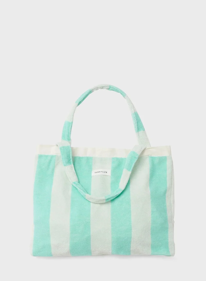 SUNNY LIFE Beach Towel 2-In-1 Tote Bag Rio Sun Multi