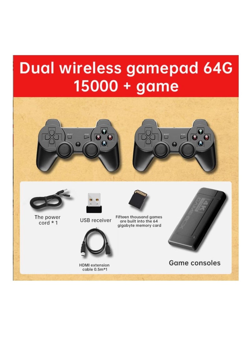 HD TV Video Game Box Retro Console Box With 15,000 Games Wireless Controller Gamepad - Image 1