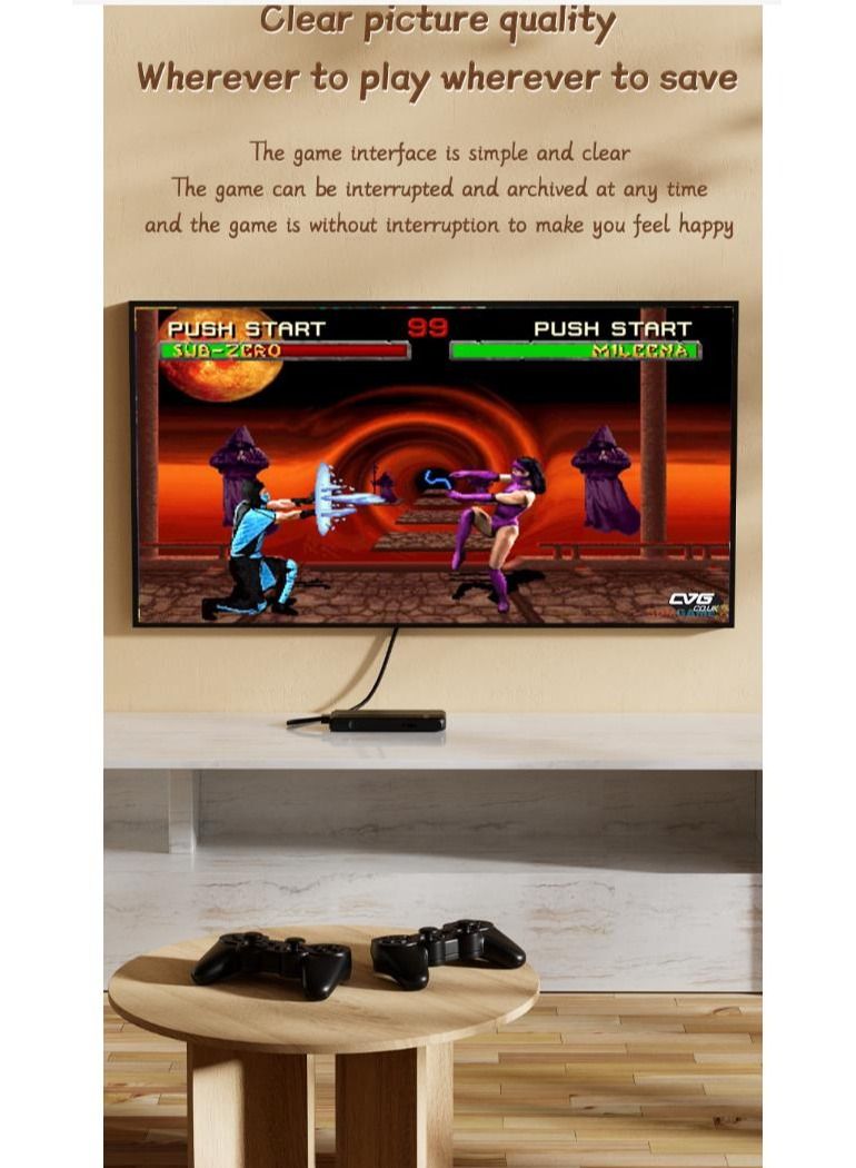 HD TV Video Game Box Retro Console Box With 15,000 Games Wireless Controller Gamepad - Image 2