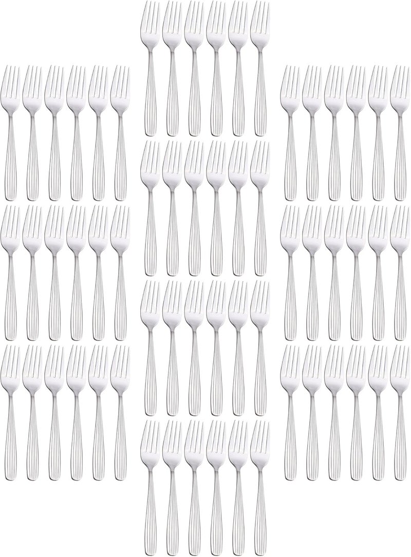 Falari Dinner Forks Spoons  Dinner knives Set Food Grade Stainless Steel Silverware Set Mirror Polished Dishwasher Safe Flatware Set 60Pcs Dinner Forks - Image 1