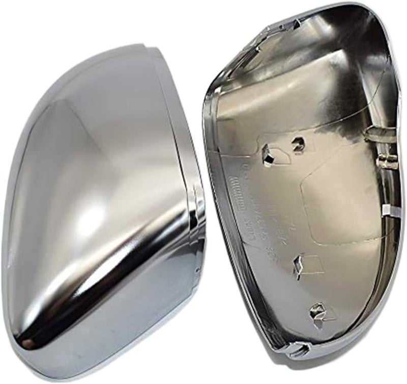 Wivplex Matte Chrome Rearview Mirror Cover Cap - Image 3