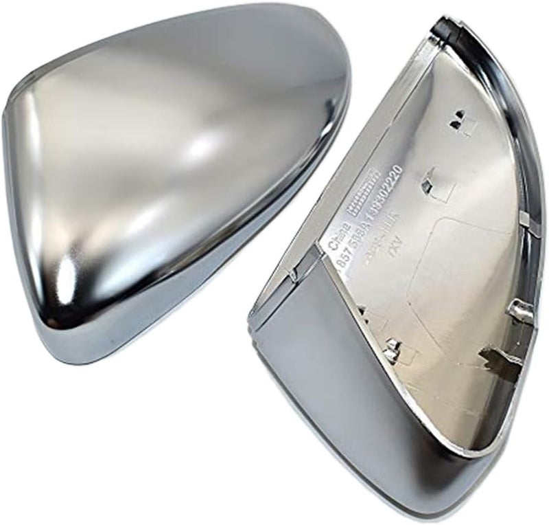 Wivplex Matte Chrome Rearview Mirror Cover Cap - Image 2