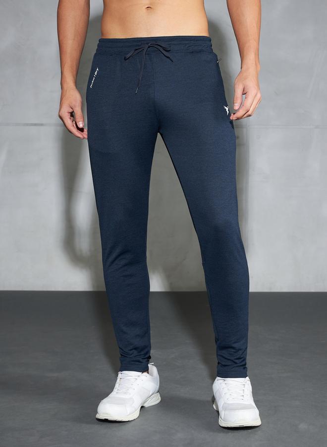 Technosport Solid Mid Rise Stretch Trackpants - Image 1