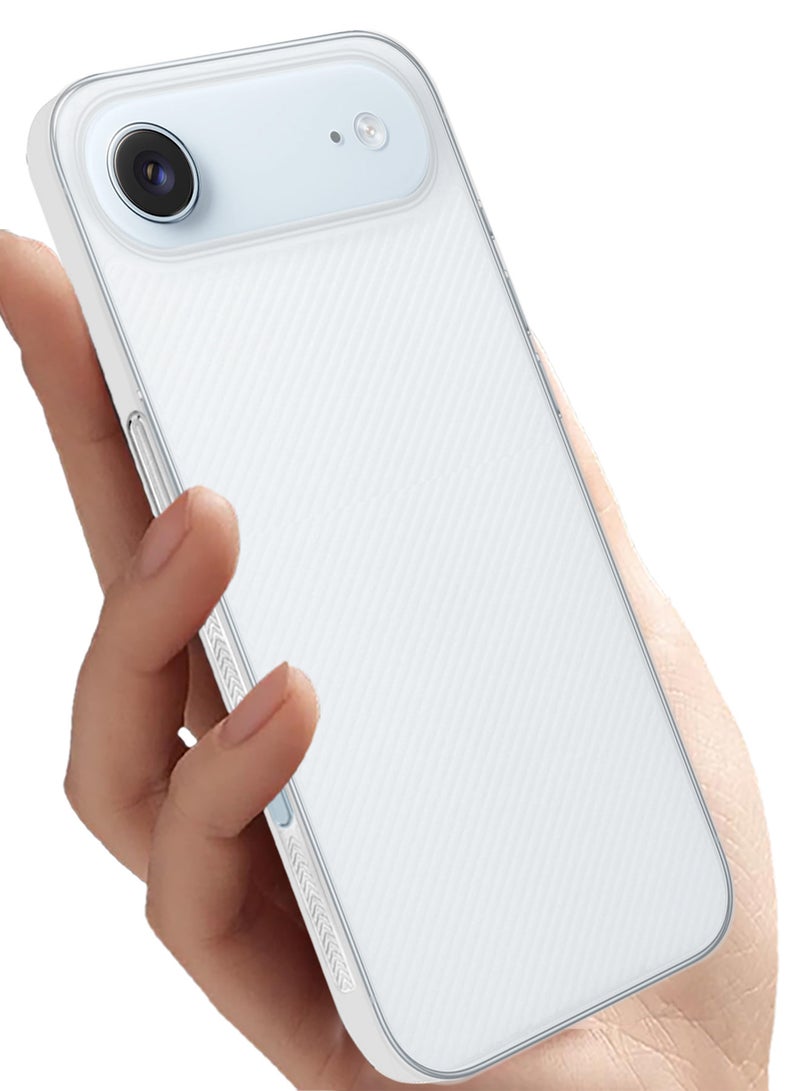 CATANES 2 Packs Case Cover for iPhone 17 Air - Sturdy Durable Ultra-Thin Case - Air Skin Line Design Transparent Back Cover -  Drop Protection Cover  with 3D Screen Protector - White - Image 4