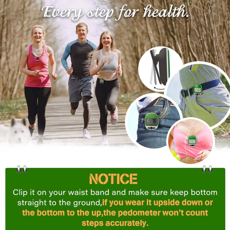 PINGKO Outdoor Multi-Function Portable Sport Pedometer Step/Distance/Calories/Counter - Image 5