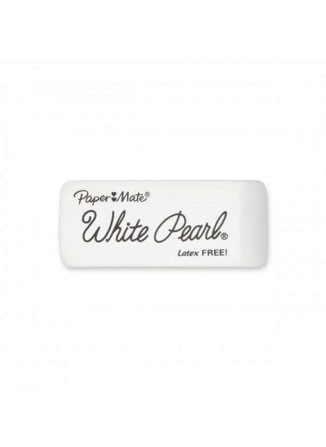 Paper Mate Paper Mate 70624 White Pearl Erasers, Large, 3 Count  - Image 2