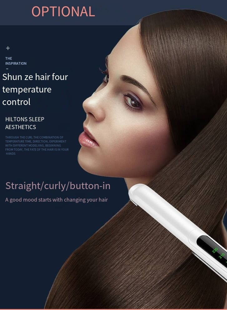 general 2-in-1 Ionic Hair Straightener & Curling Iron – Dual Styling with Ceramic Plates - Image 2