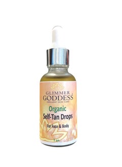glimmer goddess Glimmer Goddess Organic Self Tanning Drops for Face & Body 1 oz.  - Image 5