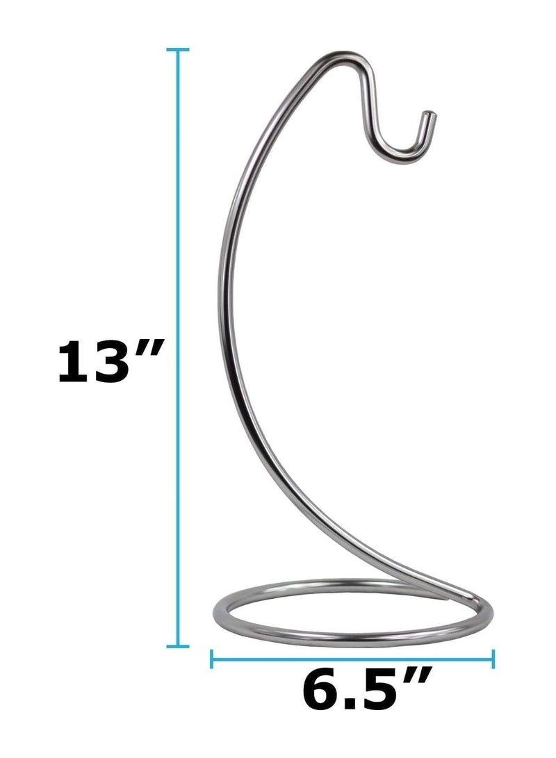 NANAO Banana Stand with Hanger, Kitchen Fruit Holder, Chrome Tree Design, Holds Fruit in Kitchen or Pantry, White - Image 3