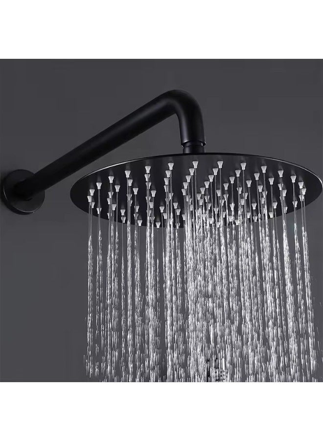 Black Round SS304 Stainless Steel Concealed Shower Head Set Suppliers - Image 4