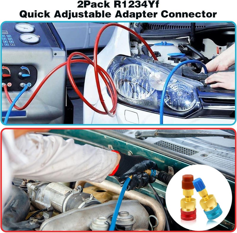 CANIPHA R1234yf to R134a Adapter Quick Couplers Kit - Image 4